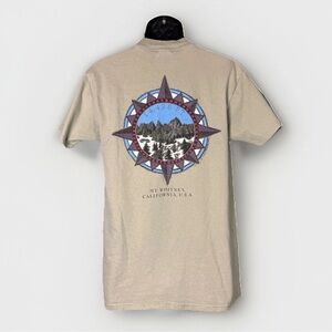 Vintage 1992 Mt Whitney California Two-Sided Men’s Tan T-Shirt Size Medium